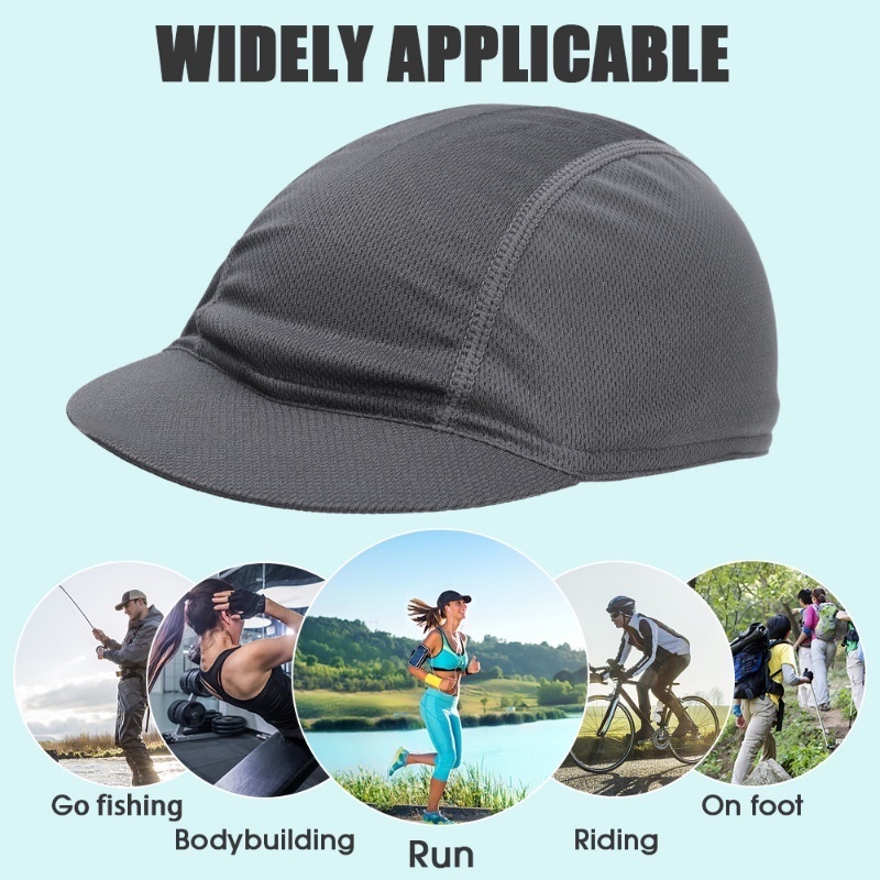 Mũ Thể Thao Bằng Vải Lưới Thoáng Khí Khô Nhanh Chống Bụi Màu Sắc Tối Giản Cho Nam Và Nữ