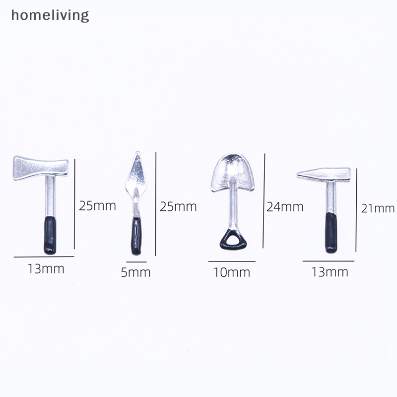 Mô Hình Nhà Búp Bê Mini Bằng Hợp Kim Dùng Trang Trí Tiểu Cảnh