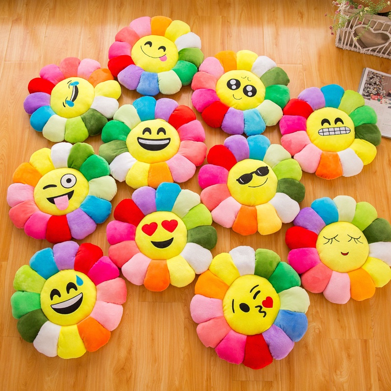 QQ Gối Nhồi Bông Hình Cánh Hoa Hướng Dương Nhiều Màu Sắc