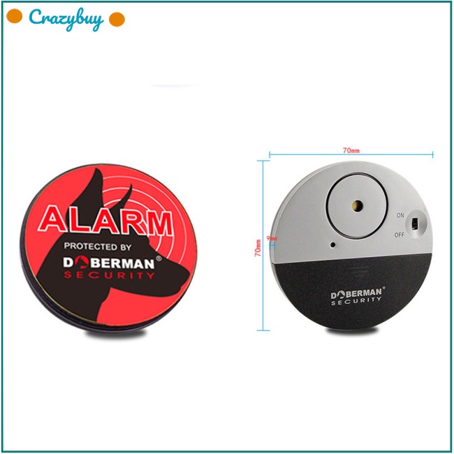 Cr Thiết Bị Báo Động Rung Siêu Mỏng Gắn Cửa Sổ 100DB