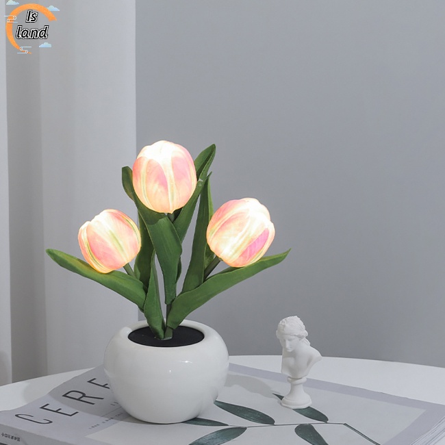 Đèn Led Để Bàn Hình Hoa Tulip Trang Trí Phòng Khách