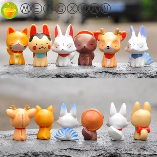 Set 6 Mô Hình Động Vật Mini Trang Trí Đáng Yêu
