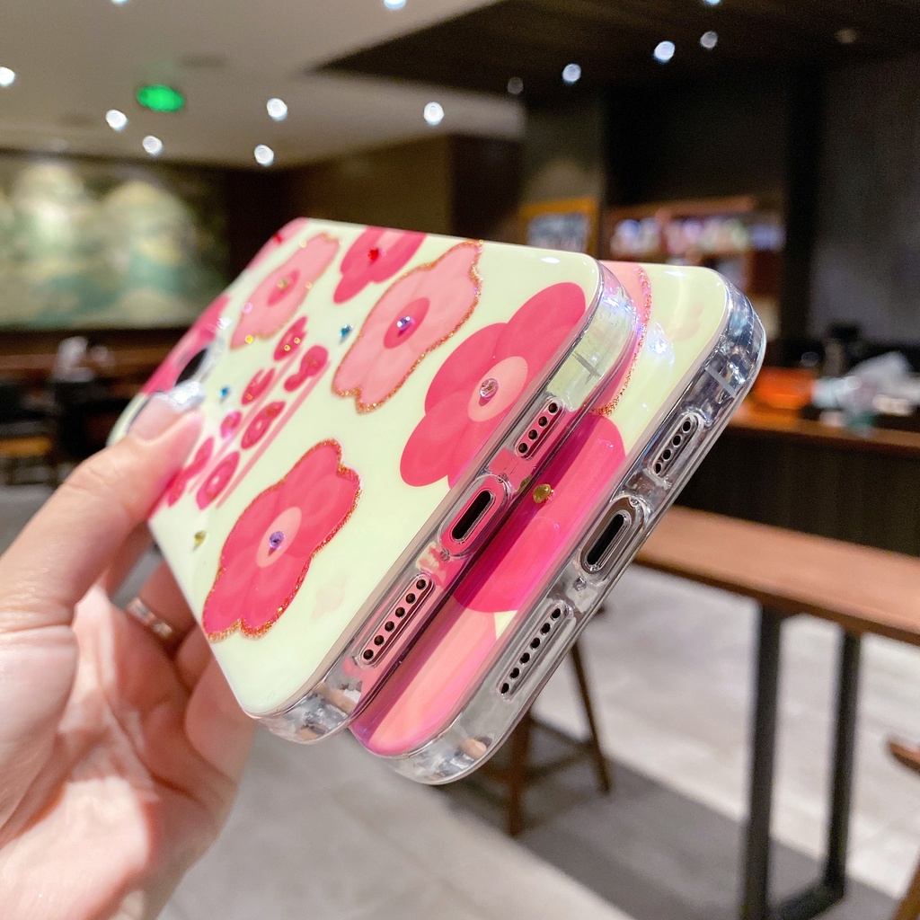 Ốp Điện Thoại TPU Chống Sốc Họa Tiết Hoa Cho IPhone 14 13 12 11 Pro MAX 14 Plus X XR XS MAX 7 8 Plus