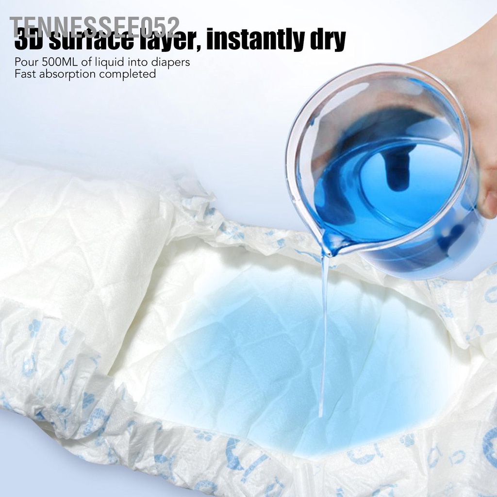 Tennessee052 Tã cho chó dùng một lần Mềm thấm hút an toàn Phù hợp chống rò rỉ Pet Nam Doggie đực