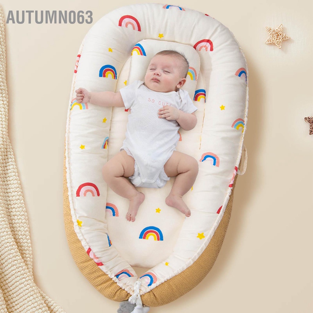 Autumn063 Baby Lounger Mềm mại thoáng khí Thiết kế công thái học Giường ngủ cho trẻ sơ sinh di động trong nhà ngoài trời