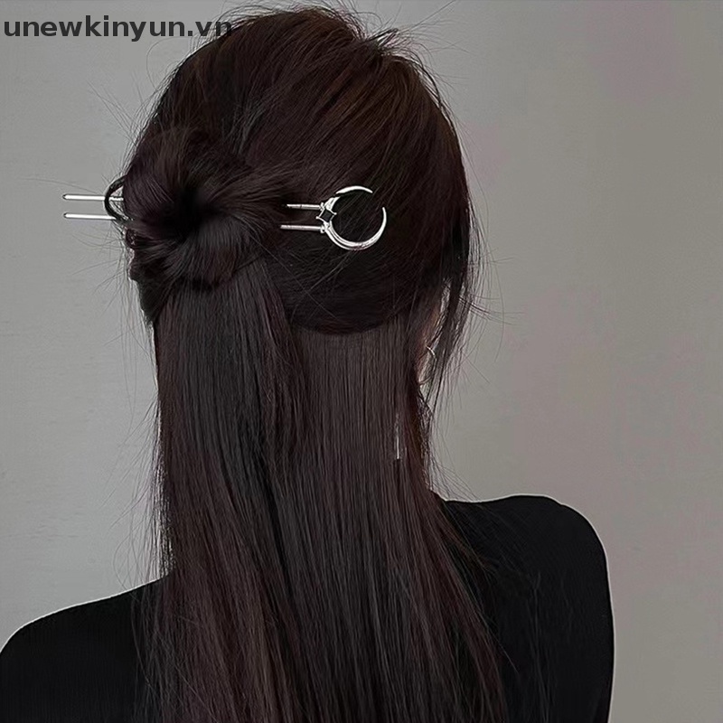 Trâm Cài Tóc Chữ U Hình Trăng Khuyết Phong Cách Trung Hoa Cổ Điển Cho Nữ