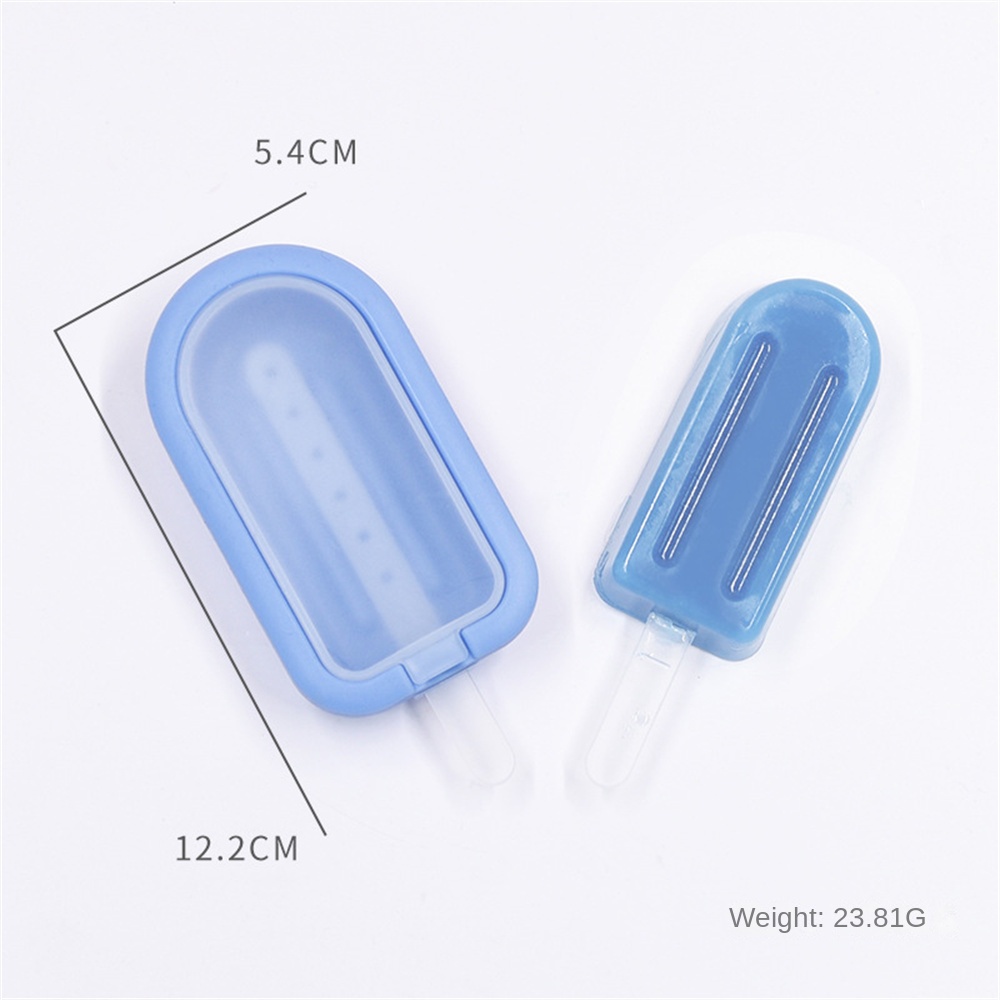 Khuôn Silicone Làm Kem Que Có Nắp Đậy DIY