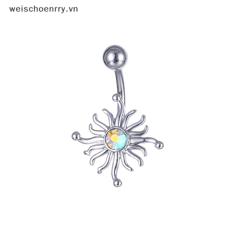 Khuyên Rốn Hình Hoa Đính Đá Xinh Xắn Quyến Rũ Cho Nữ