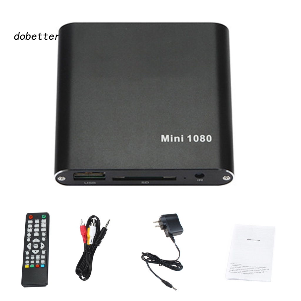 1 Bộ Máy Nghe Nhạc Đa Phương Tiện Có Hiệu Ứng Âm Thanh Nổi HD 1080P Có Điều Khiển Từ Xa