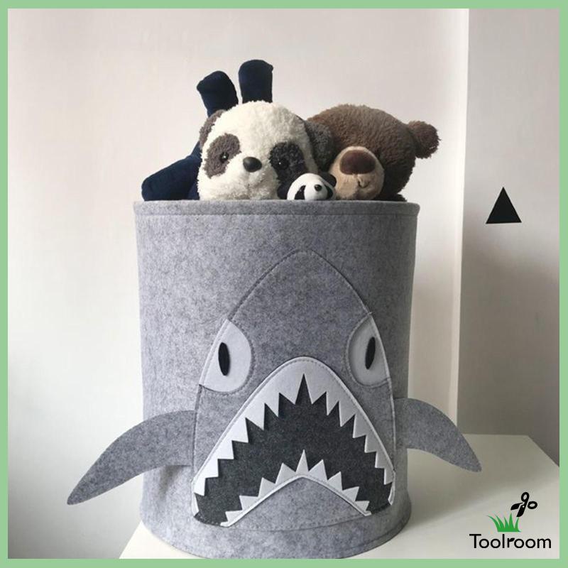 Giỏ Đựng Đồ Giặt / Đồ Chơi Bằng Vải Nỉ Chống Nước Sắp Xếp Gọn Gàng Cho Bé