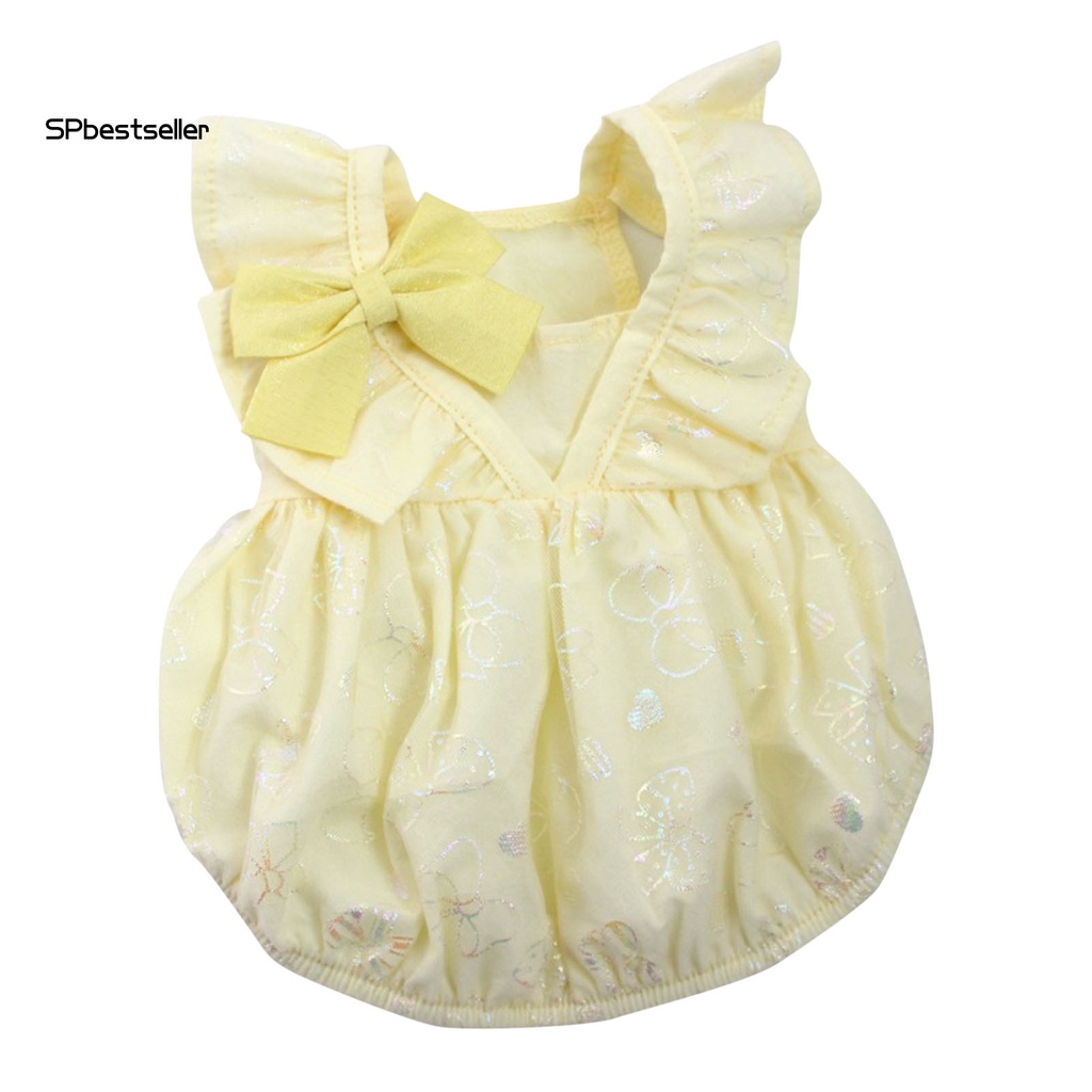 1 Set Đầm Hai Lớp Họa Tiết Lấp Lánh Thời Trang Cho Cún Cưng