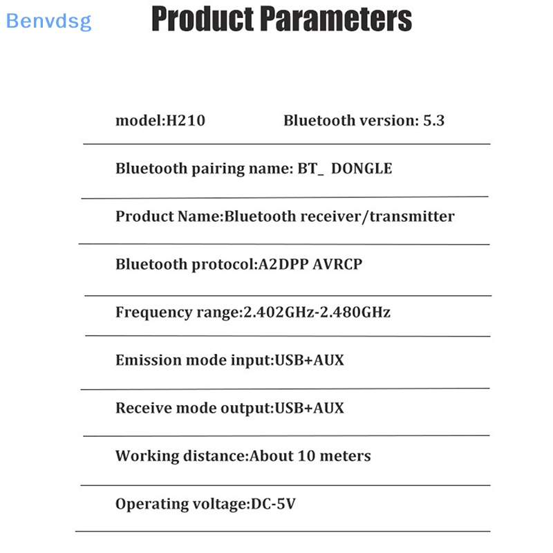 Usb Bluetooth 5.3 Truyền Tín Hiệu 2 Trong 1 Giắc Cắm 3.5mm Cho Xe Hơi / Máy Tính / TV