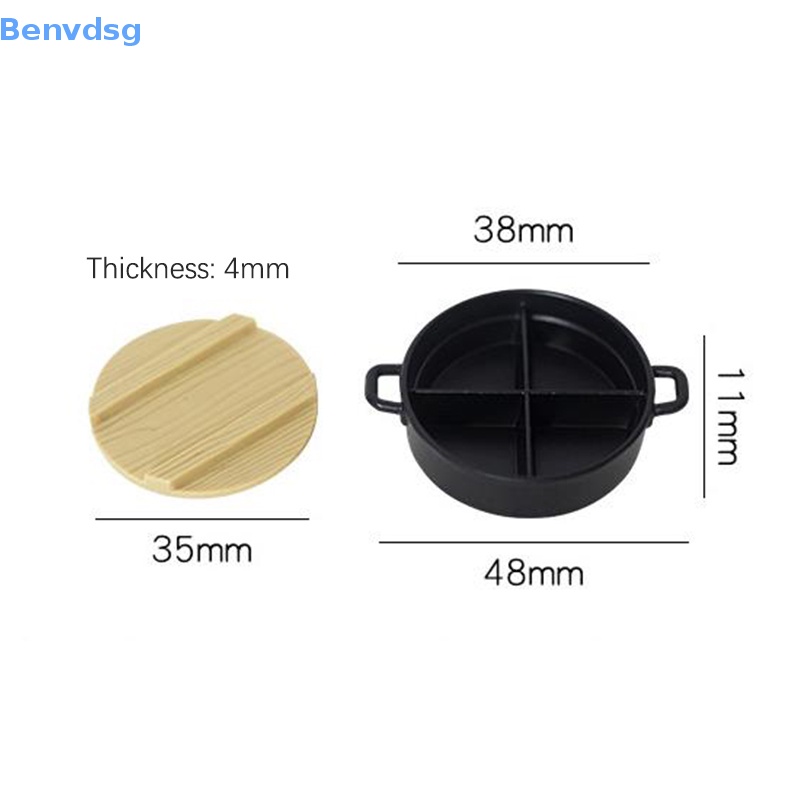 Mô Hình Nồi Lẩu Mini Bằng Kim Loại Với Nắp Nhựa Resin Và Gỗ Trang Trí Nhà Búp Bê 1 / 12