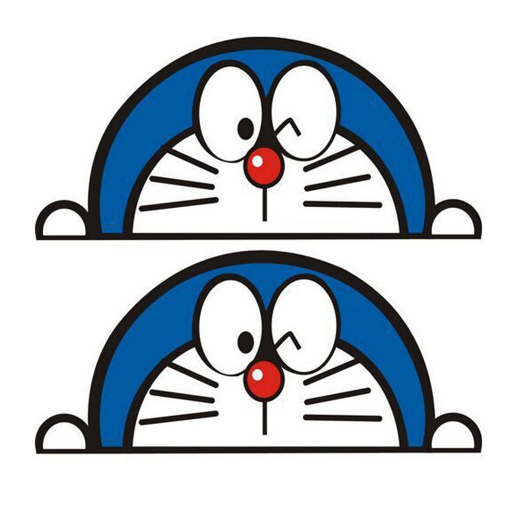 Cartoon Cute Car Stickers Auto Decals Rearview Mirror Sticker Essential Accessories [Q/7]