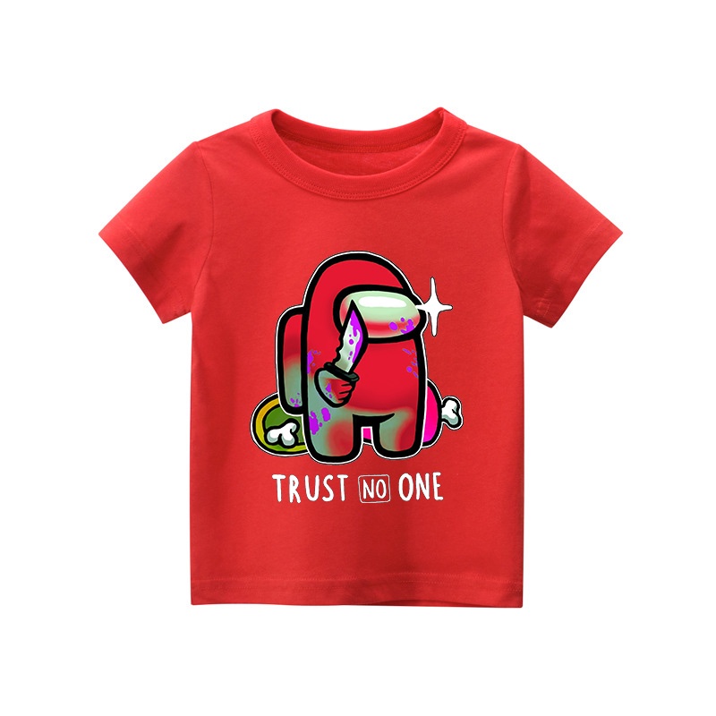 Áo thun trẻ em AMONG US 5, 8 màu áo, đầy đủ size có big size, MÀU KHÁC NHẮN TIN SHOP