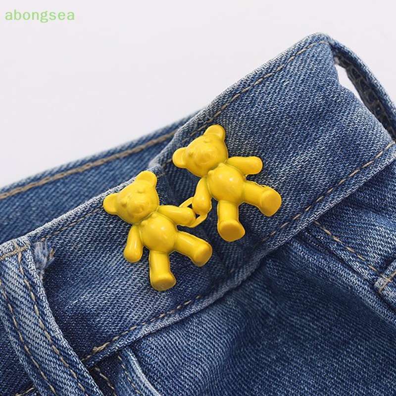 1 Cặp Nút Thắt Lưng Hình Gấu Điều Chỉnh Được