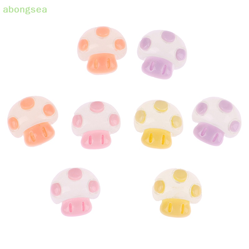 Abongsea Set 10 Nấm Dạ Quang Trang Trí Điện Thoại