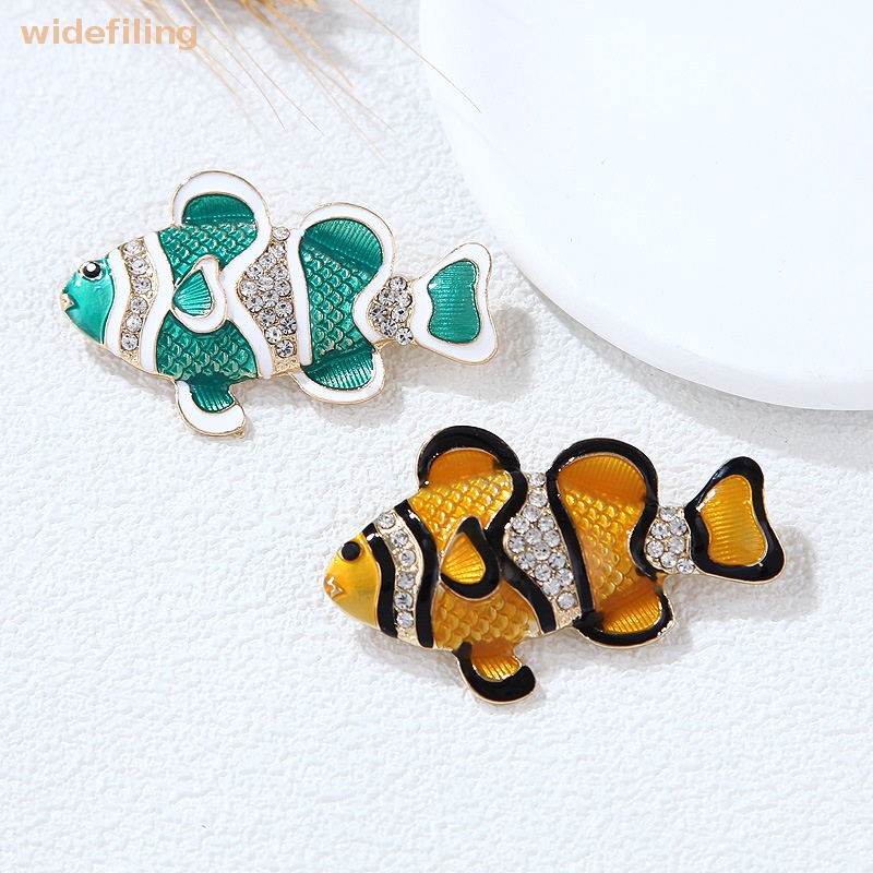 Trâm Cài Áo Hình Cá Đính Đá Thời Trang Dành Cho Nữ