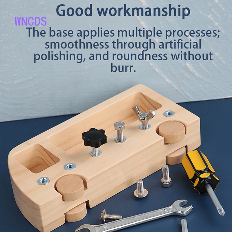 Bộ Bảng Điều Khiển Ốc Vít Cơ Bản Bằng Gỗ Trò Chơi Ốc Vít Cơ Bản Dành Cho Trẻ Em Làm Quà Sinh Nhật Montessori