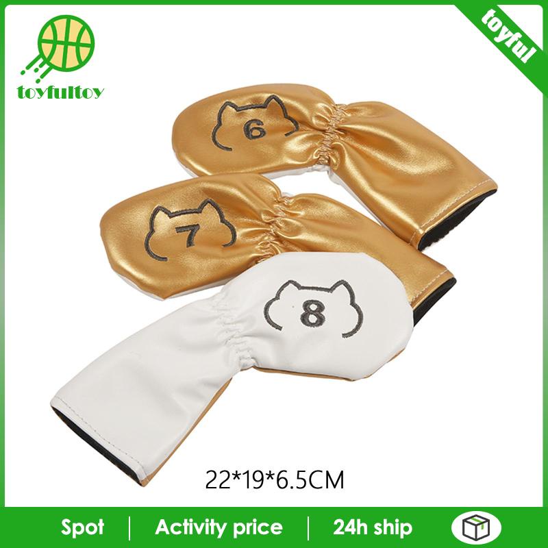 Bộ 9 Vỏ Bọc Bảo Vệ Đầu Gậy Đánh Golf Chất Lượng Cao