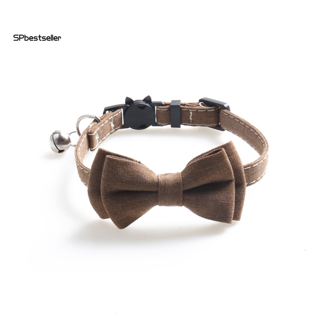 Vòng Cổ Đính Nơ Tháo Rời Được Thiết Kế Chuông Dành Cho Mèo