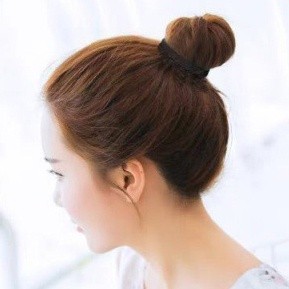 Set 10 Dây Buộc Tóc Màu Đen Đơn Giản Cho Nữ