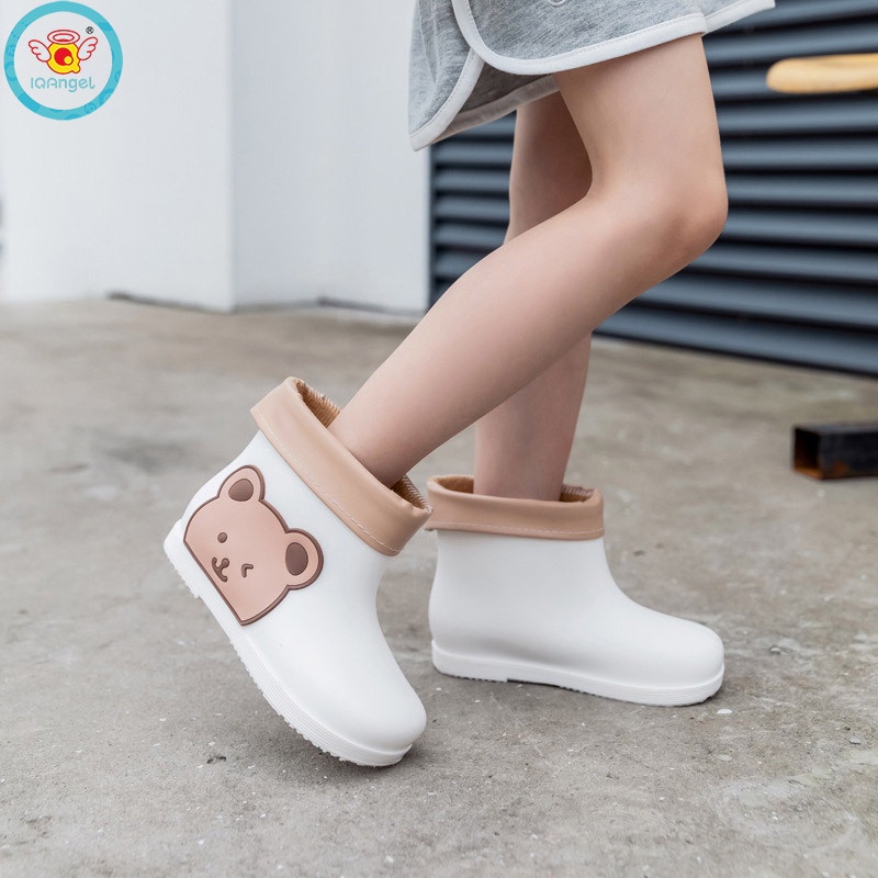 Giày Bốt Đi Mưa Chống Trượt In Hoạt Hình Dễ Thương Cho Bé