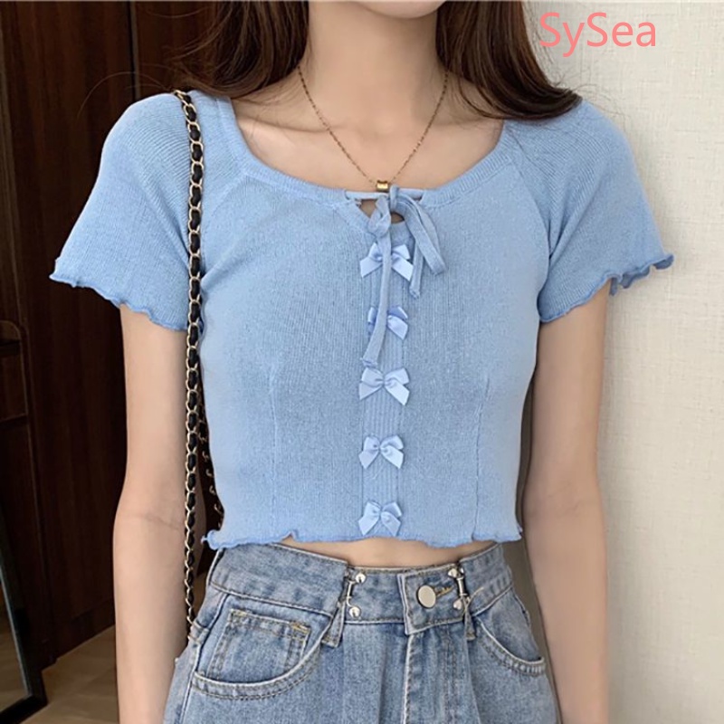 Áo Croptop Lưng Cao Thời Trang Mùa Hè Dành Cho Nữ