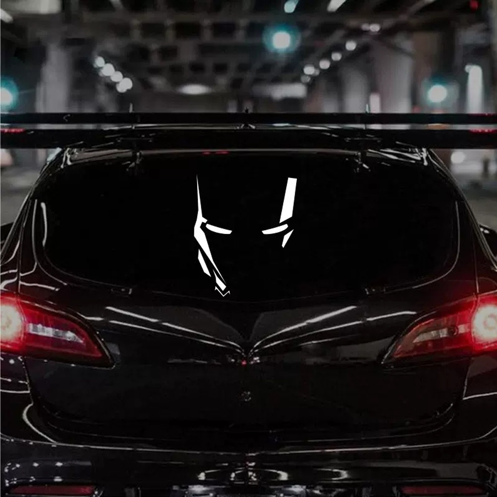 Miếng Dán Trang Trí Kính Chắn Gió Xe Hơi Hình Nhân Vật Venom / Người Sắt Phản Quang Độc Đáo