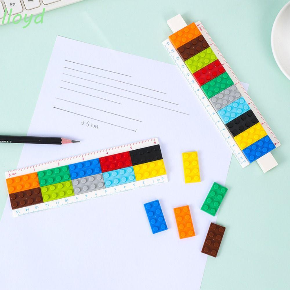 Thước Thẳng Đo Lường Hình Khối Lập Phương Dễ Thương Đa Năng Dành Cho Học Sinh