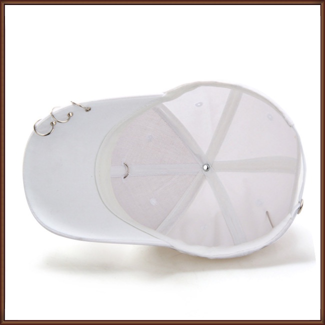 Mũ Lưỡi Trai Chống Nắng Phối Khoen Sắt Thời Trang Xuân Hè Cho Nam Và Nữ