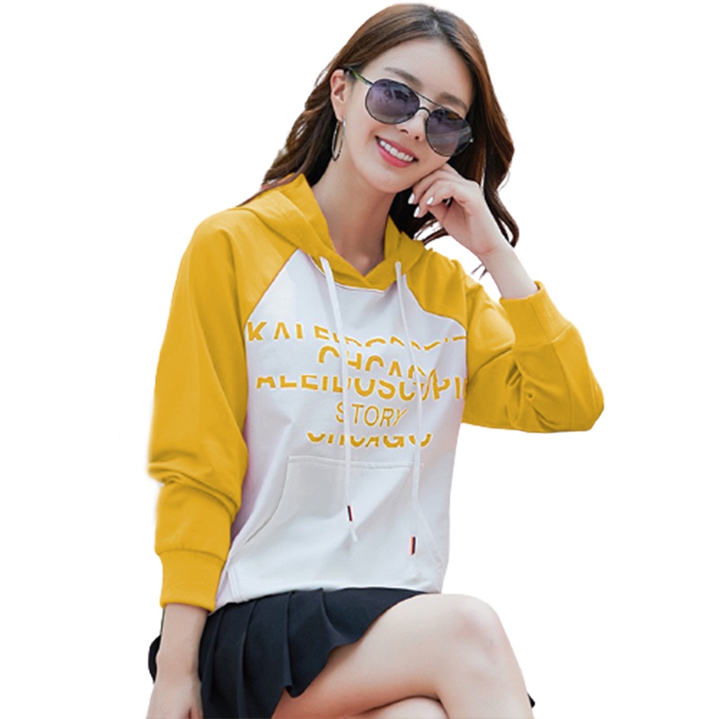Áo hoodie nữ form rộng THELA Store, Áo thun nữ tay dài, Áo thun nữ tay dài có mũ Phong cách trẻ trung RZM48 | BigBuy360 - bigbuy360.vn