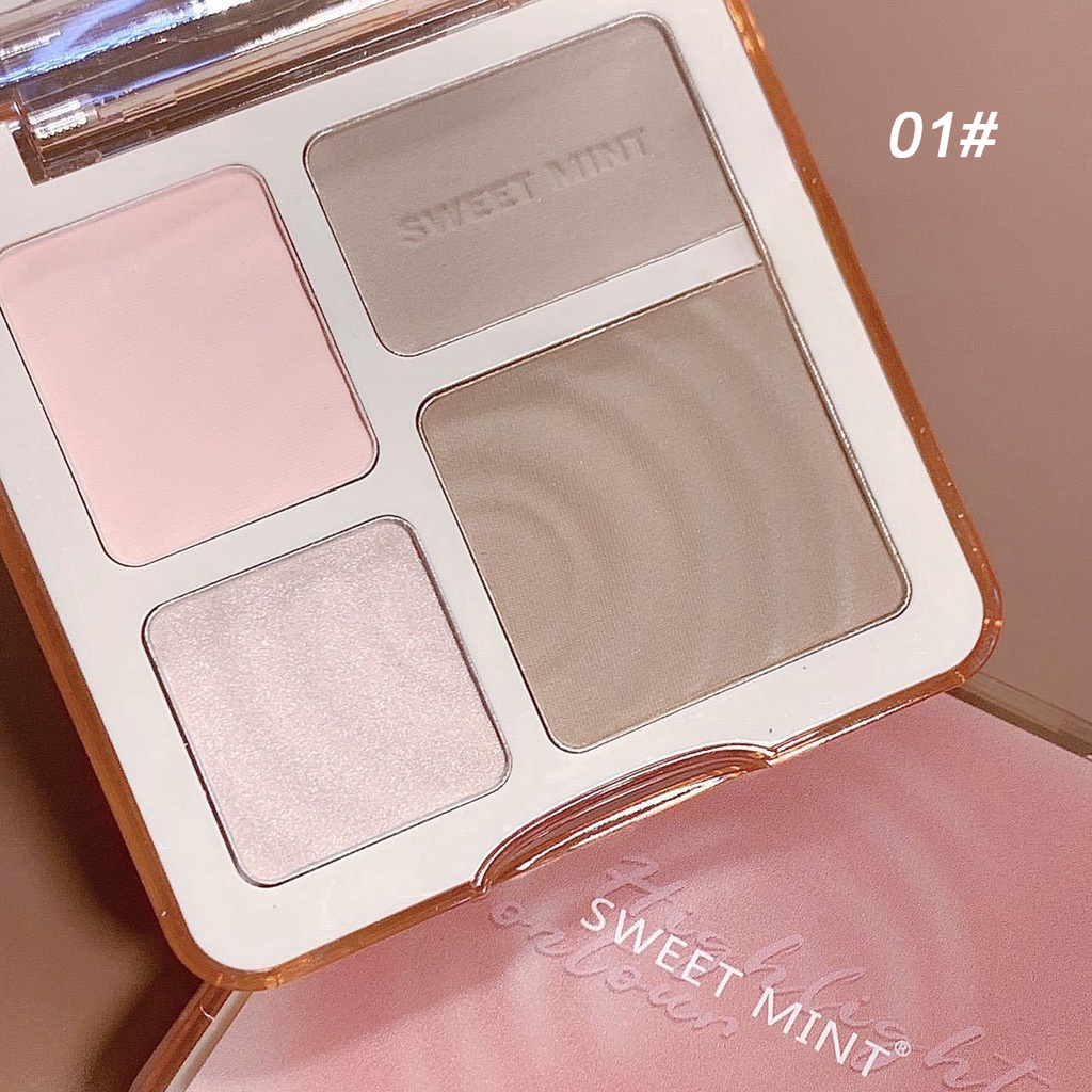 Bảng Phấn Tạo Khối Và Bắt Sáng 4 Màu SWEET MINT 4 Colors Contour