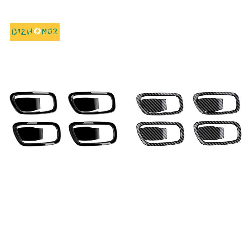 4 cái cho Tay nắm cửa bên trong MỚI Trang trí nắp bát cho Honda HRV XRV XR-V HR-V 2022-20 2023 Màu đen bóng