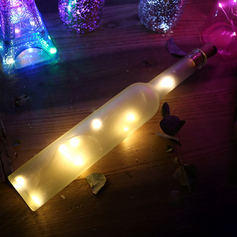 Dây Đèn Led Dài 1m Hình Chai Rượu Dùng Trang Trí Bữa Tiệc