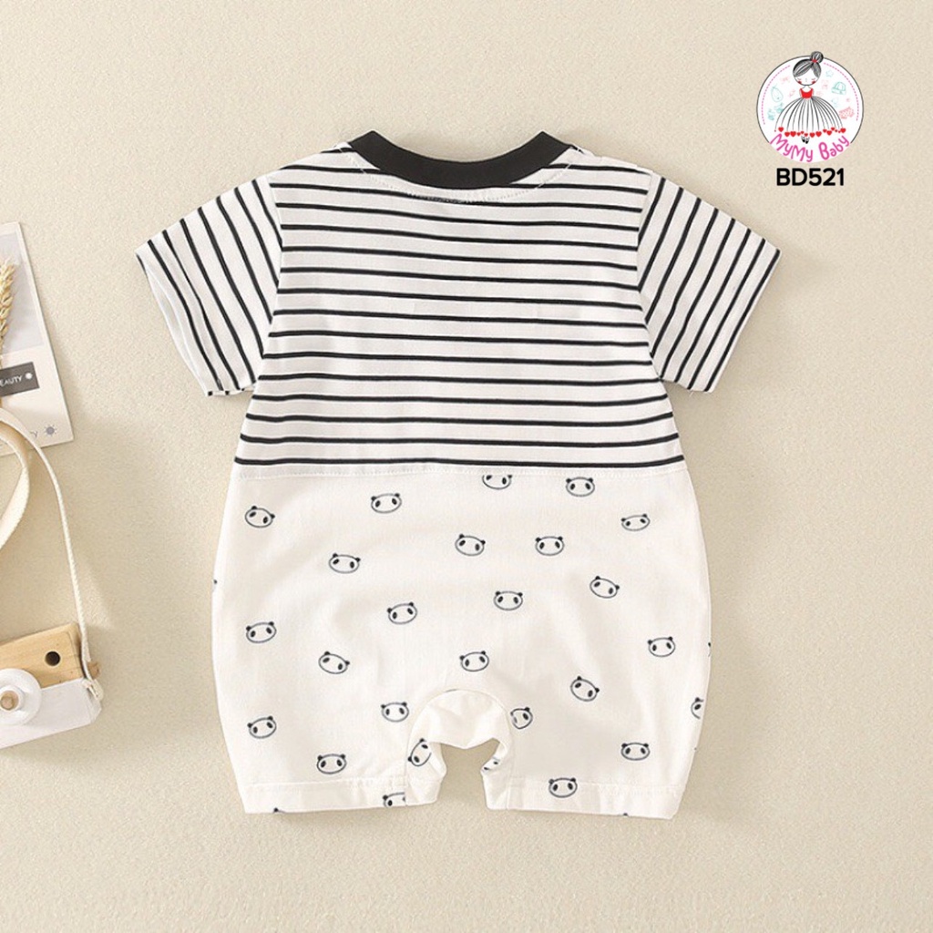 Body yếm sọc panda nhí cực đág yêu dành cho bé trai và bé gái