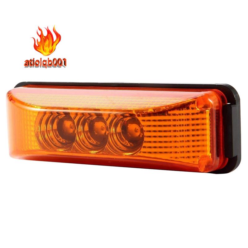 3 Led 3.9Inch Xe tải ô tô bên đánh dấu Đèn hậu Đèn sau Đèn báo đánh dấu 10-24V cho Xe tải thuyền Rv