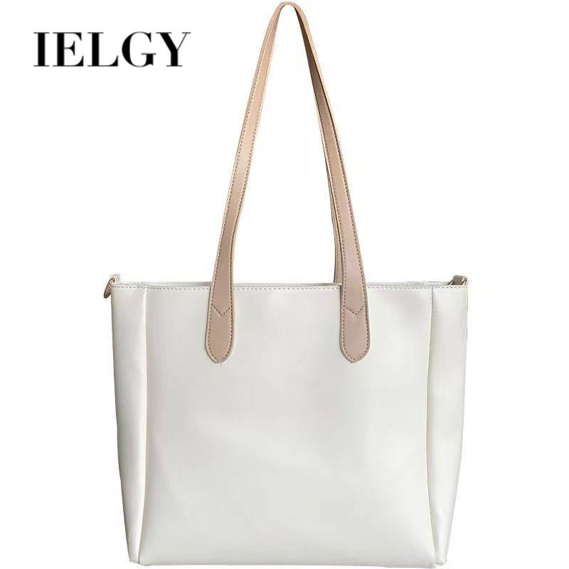 Túi tote Đeo Vai Cỡ Lớn Màu Trơn Có Khóa Kéo Thời Trang Cho Nữ