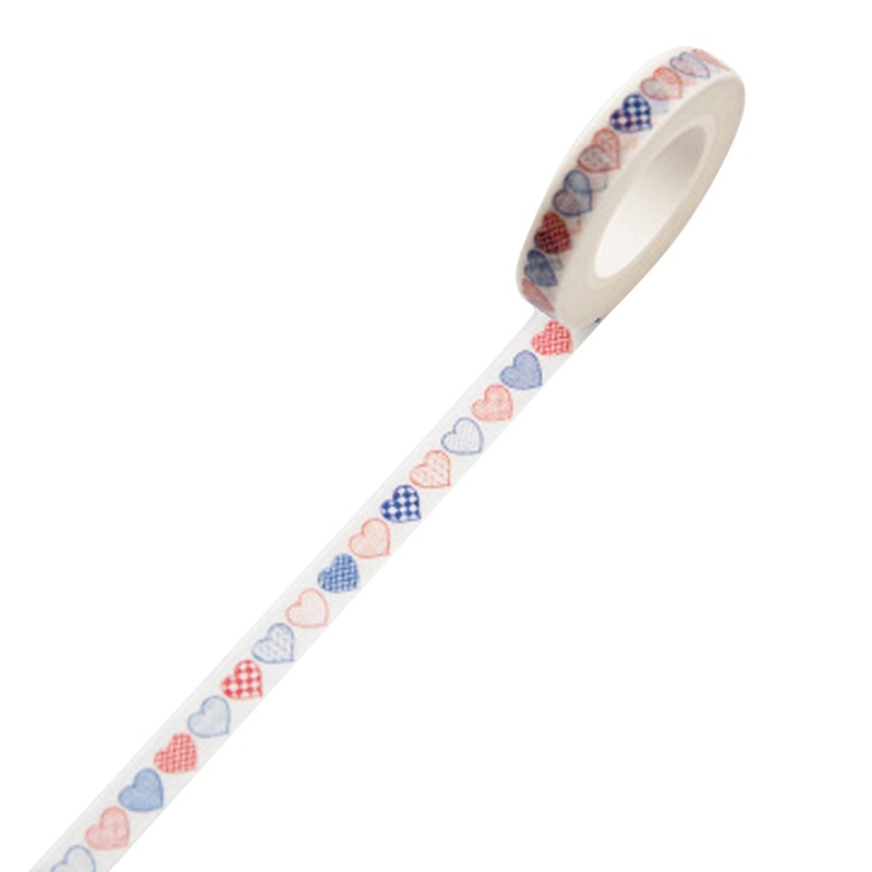 Bộ 2 Cuộn Băng Dính Washi Với Họa Tiết Hoa Dùng Trang Trí Scrapbook