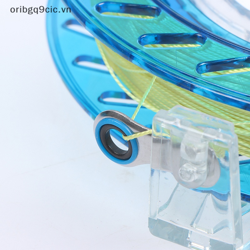Oribgq9cic Máy cuộn Dây Diều pha lê bằng ABS 18cm có bóng dây 200M có khóa thiết bị câu cá VN