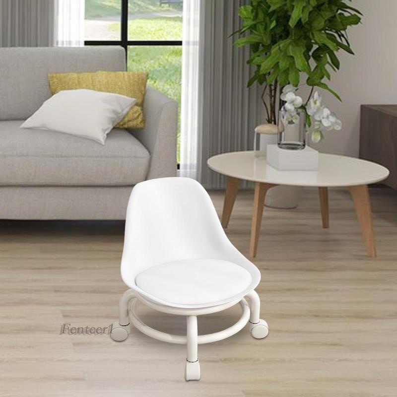 [Fenteer1] Ghế Lăn 360 Độ Màu Trắng