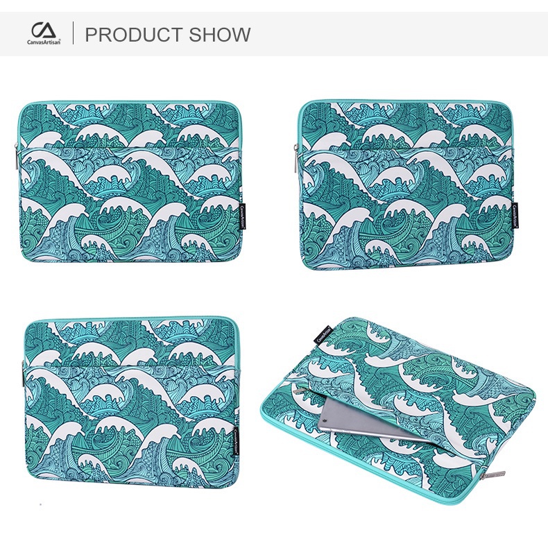 Sóng Biển ​Túi Đựng Laptop Chống Thấm Nước Có Túi Trước Cho M1 M2 Acer Dell 11 / 12 / 13 / 14 / 15 inch