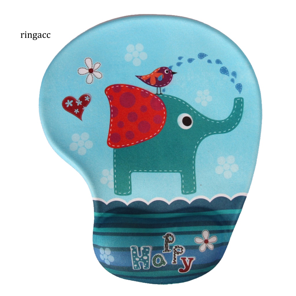 Tấm Lót Chuột RGA 3D Bằng Silicon Hình Hoạt Hình Dễ Thương Tiện Dụng Cho Văn Phòng