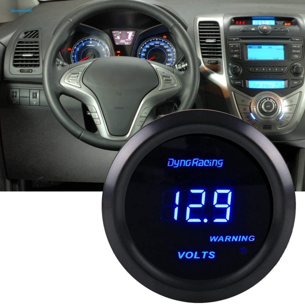 Đồng Hồ Đo Điện Tử Kỹ Thuật Số PEMG 52mm 12 Volt / Gas Cho Xe Hơi