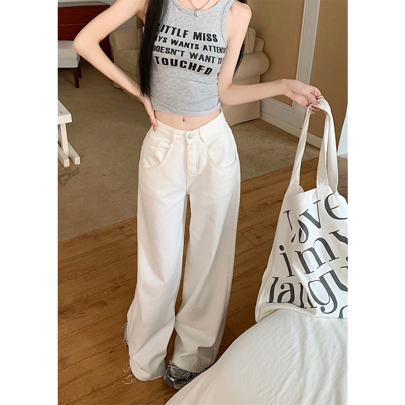 Quần Jean Ống Suông Rộng Thời Trang Cá Tính Trẻ Trung