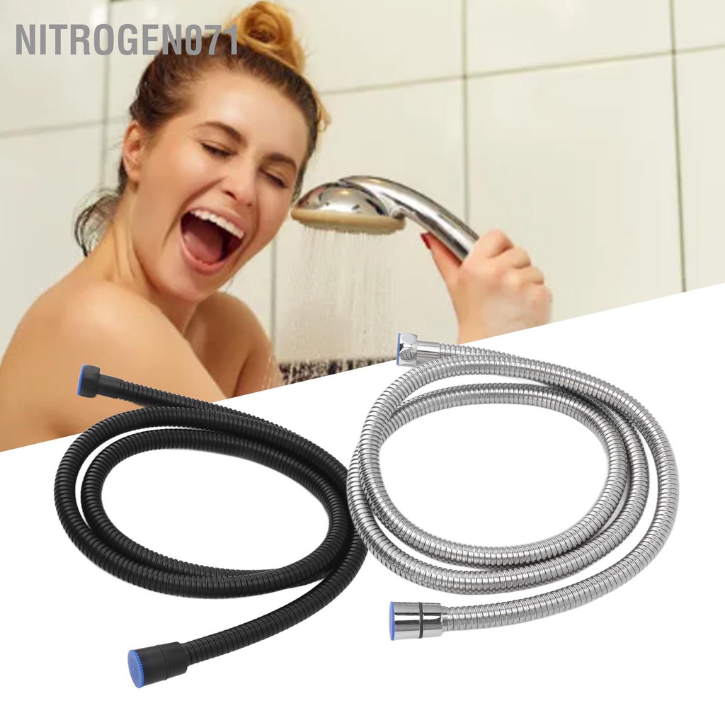 Nitrogen071 Vòi Sen Tắm 59in Chống Cháy Nổ Chịu Nhiệt Bằng Thép Không Gỉ Dẻo Dài Thêm Cho Phòng