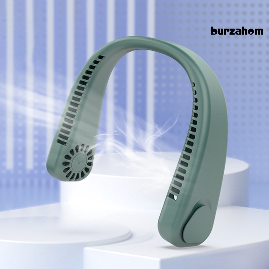 Quạt Làm Mát Đeo Cổ Không Cánh Bằng Silicone Trọng Lượng Nhẹ Tiếng Ồn Thấp Sạc USB