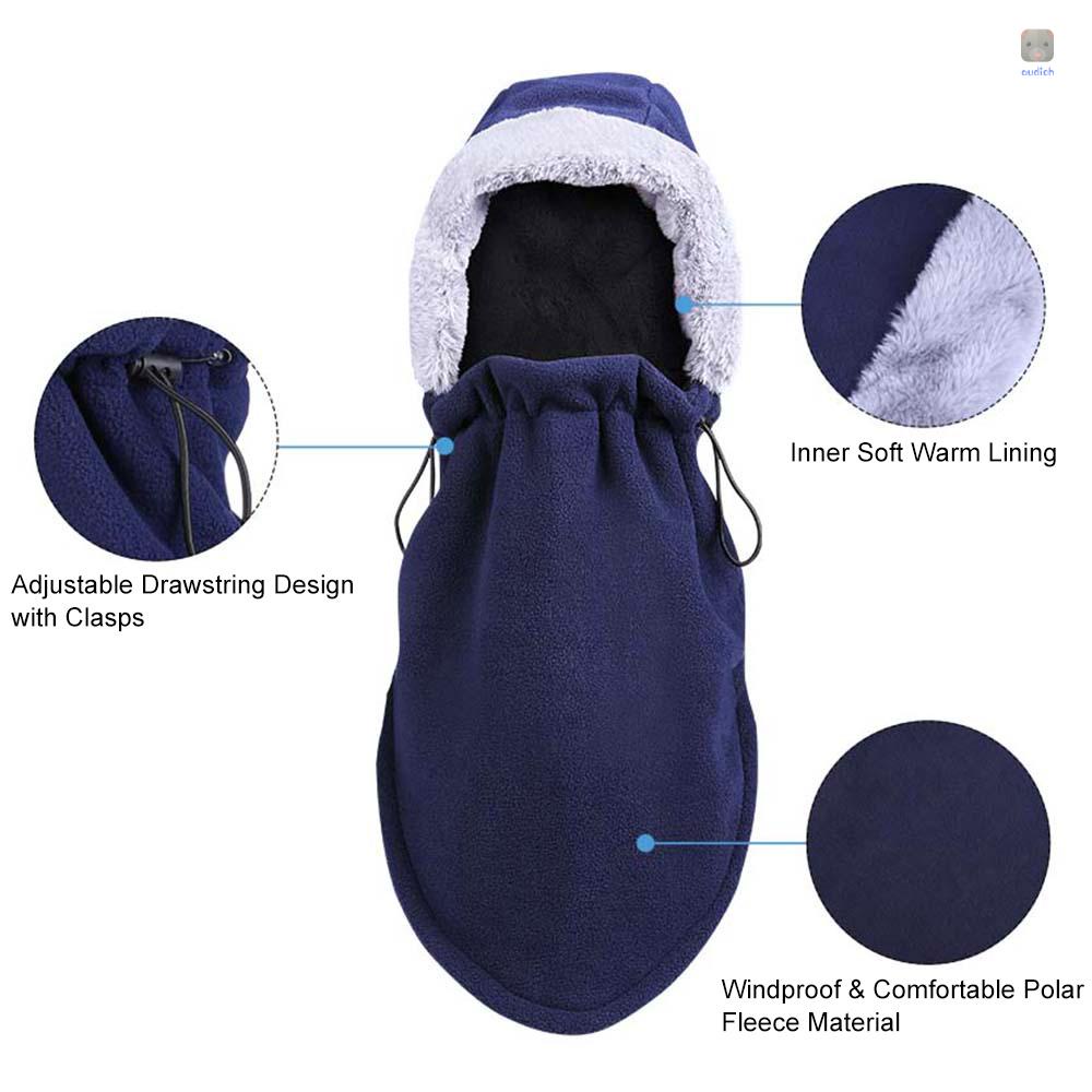 Mũ Trùm Đầu Che Cổ Giữ Ấm Chống Gió Mùa Đông Cho Nam Nữ