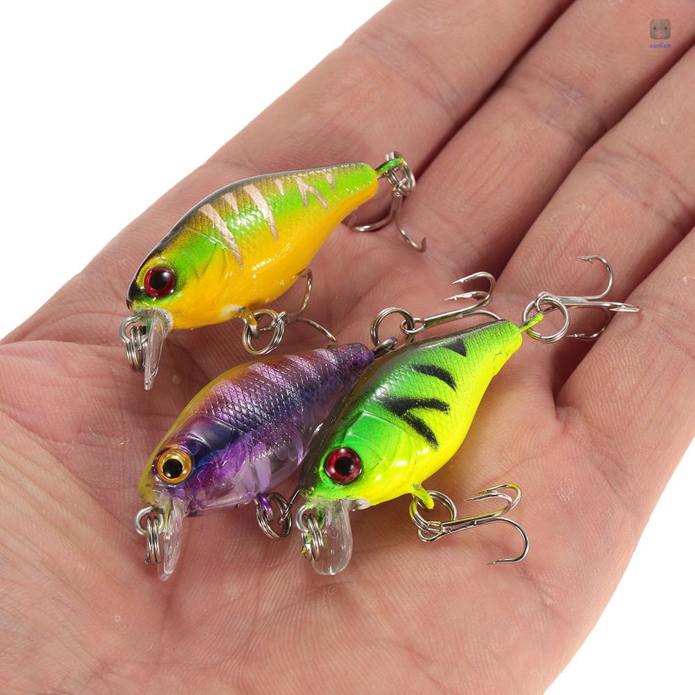 Lixada Bộ 6 Mồi Giả Câu Cá 4.4g 43mm 0.3-0.6m #Set 10 Móc 10 Lưỡi Câu Chất Lượng Cao