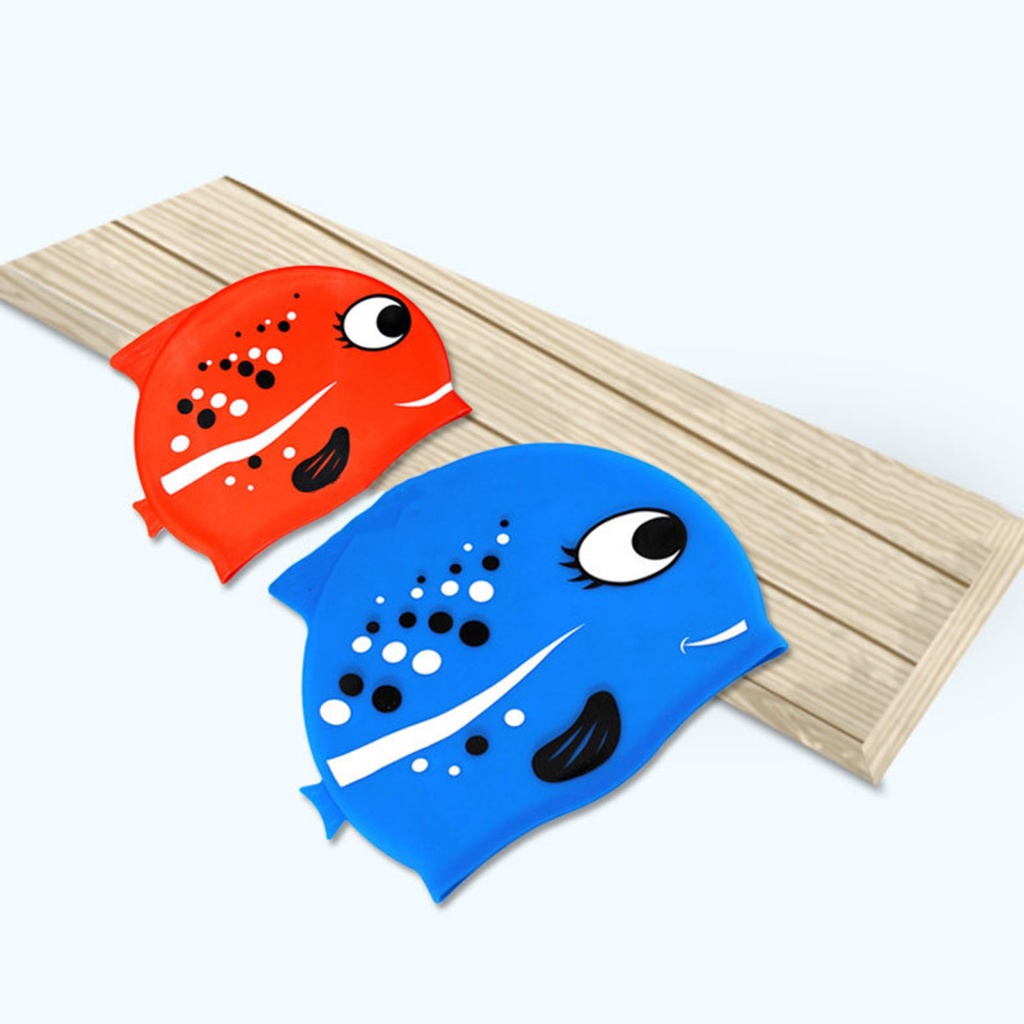 Mũ Bơi Lặn Họa Tiết Hoạt Hình Dễ Thương Cho Bé